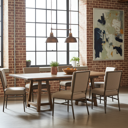 Anzio Dining Table in Recycled Wood
