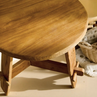 Table d'appoint Rembrandt en teck recyclé